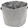 Grey Polyester Round Basket