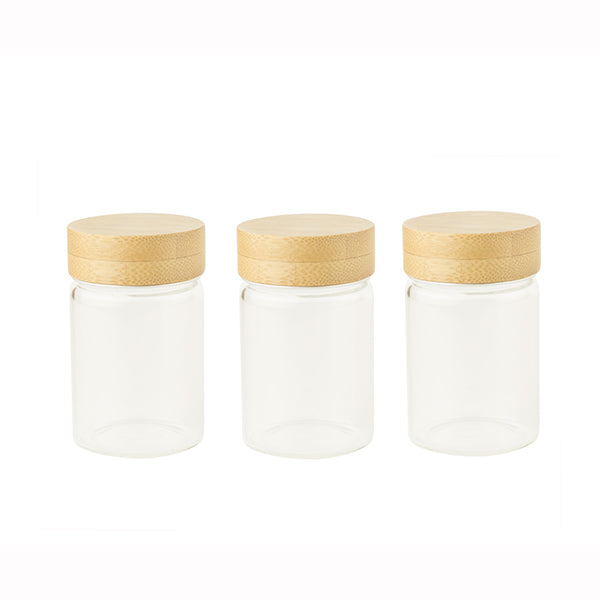 ROUND Glass Jar Set