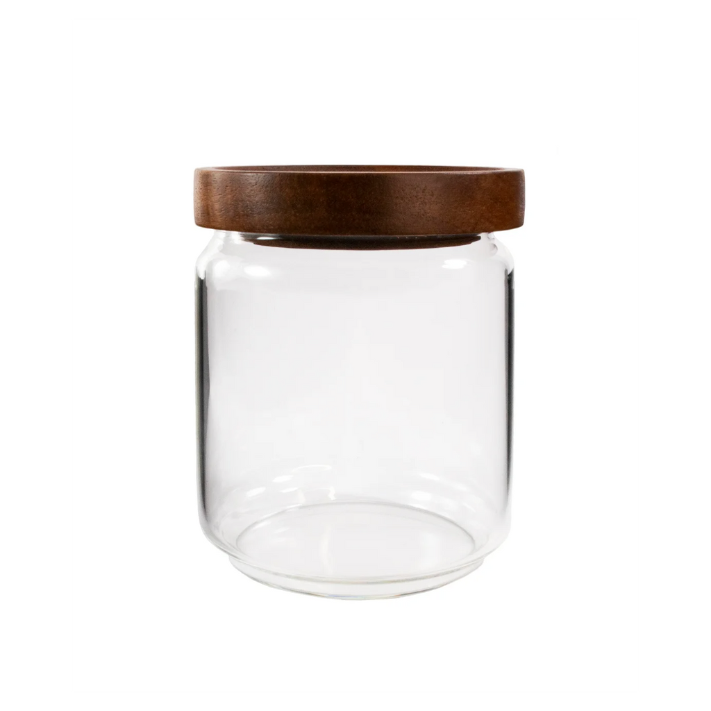 Glass Jars with Acacia Lid