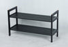 Black Bamboo Shoe Rack