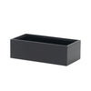 Black Bamboo Slim Rectangular Organizer