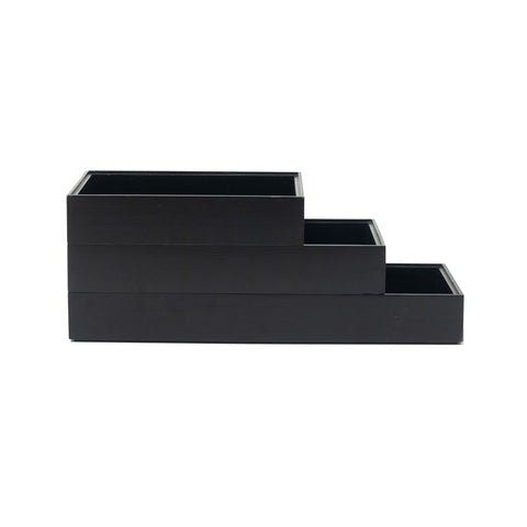 Black Bamboo Rectangular Organizer