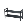 Black Bamboo Shoe Rack