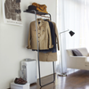 TOWER Leaning Shelf with Coat Hanger