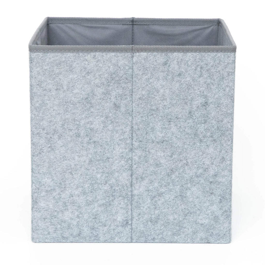 Grey Felt Folding Square Basket