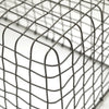 Grey Wire Rectangular Basket