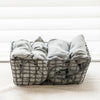 Grey Wire Rectangular Basket