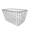 Grey Wire Rectangular Basket