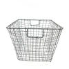 Grey Wire Square Basket