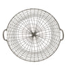Grey Wire Round Basket
