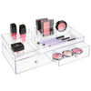 Vanity Organizer | 2 Drawer Clear