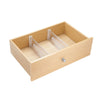 Linus Adjustable Deep Drawer Divider Set of 2 Clear