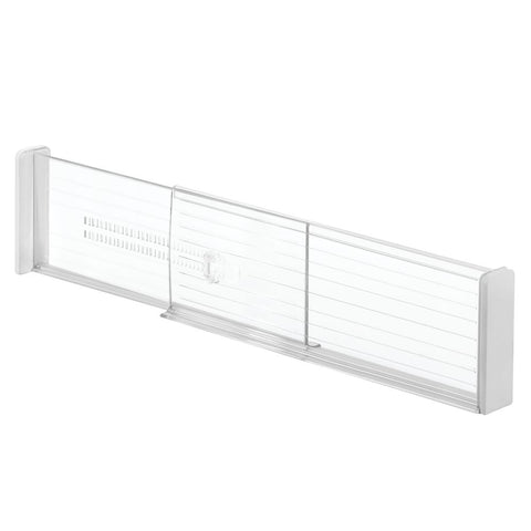 Linus Adjustable Deep Drawer Divider Set of 2 Clear