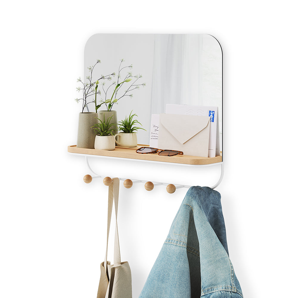 Estique Mirror With Hooks