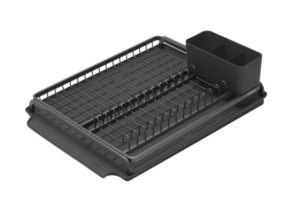 New Opened Umbra UDry Mini Dish Rack and Drying Mat (Charcoal) 24x18