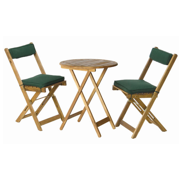 Acacia Wood Bistro Set of 3