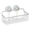 Metro Aluminum Turn-N-Lock Suction Basket Silver