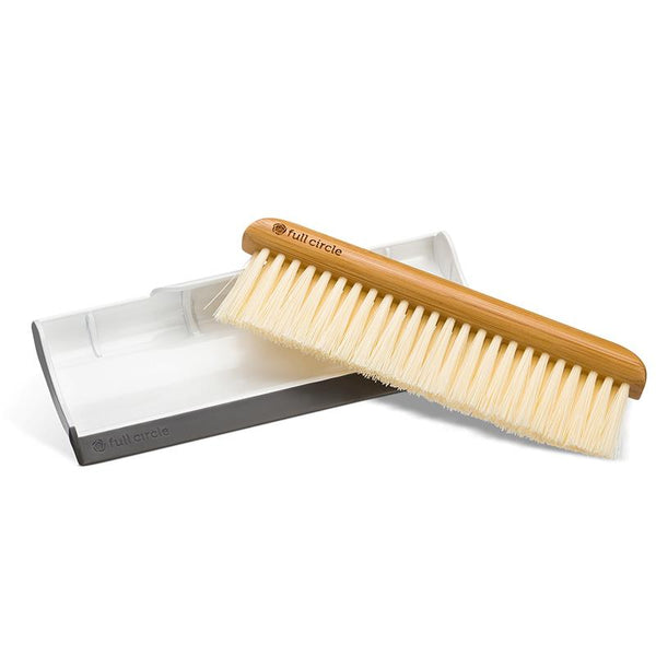 Scrub Brush w/ Scrubber Bristle Tip - Non-Slip Handle - Long Lasting  Bristles - Odor Resistant - Dishwasher Safe - Cleaning, Pots, Pans, Dishes  & Kitchen Sink [Gray & Teal]