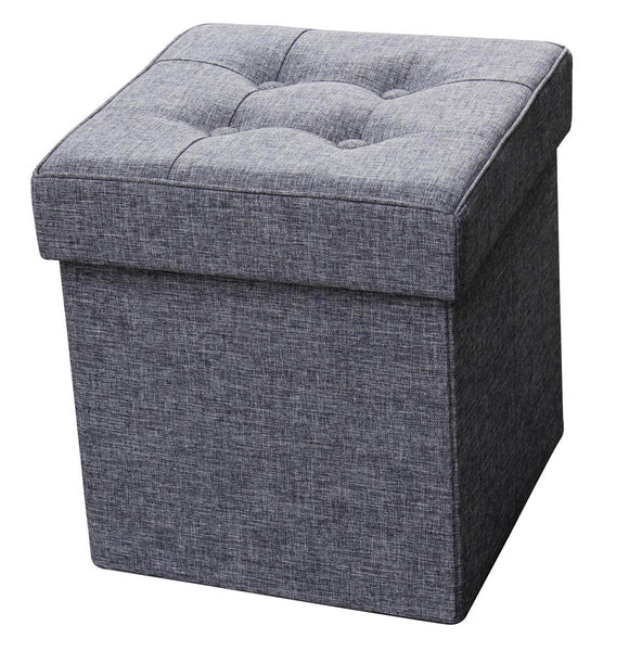 Folding Fabric Storage Ottoman