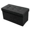 Large Folding Fabric Storage Ottoman