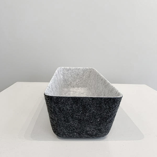 2 Tone Rectangular Felt Basket