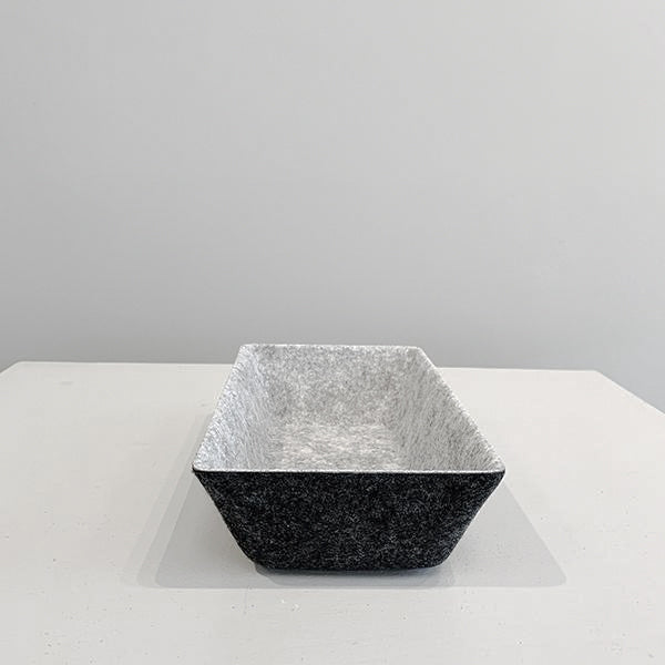 2 Tone Rectangular Felt Basket