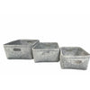 Square Felt Basket Light Grey