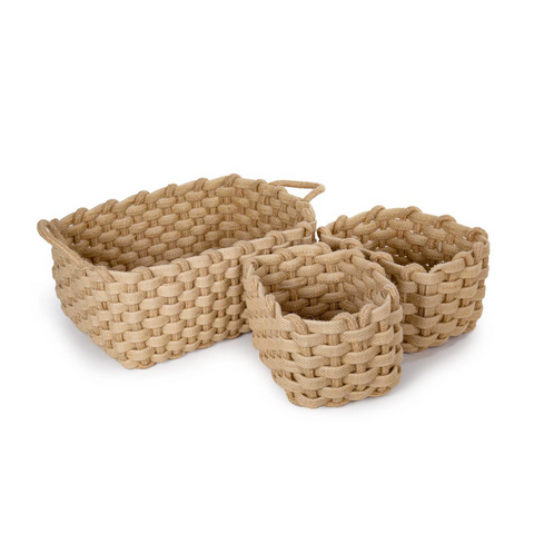 Chunky Jute Woven Baskets