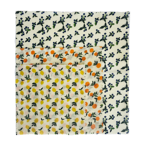 Vintage Fruit Beeswax Wrap